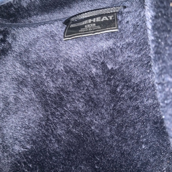 Velour Jacket. Like new! Navy blue! - Picture 3 of 3